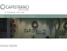 Tablet Screenshot of capistranoodontologia.com.br